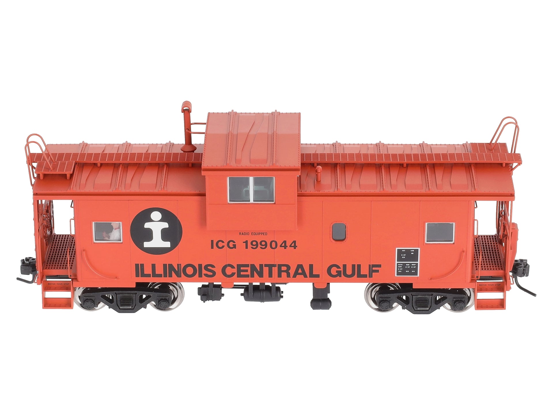 Atlas 7646-1 O Scale ICG Extended Vision Caboose #199044 (2-Rail) LN/Box