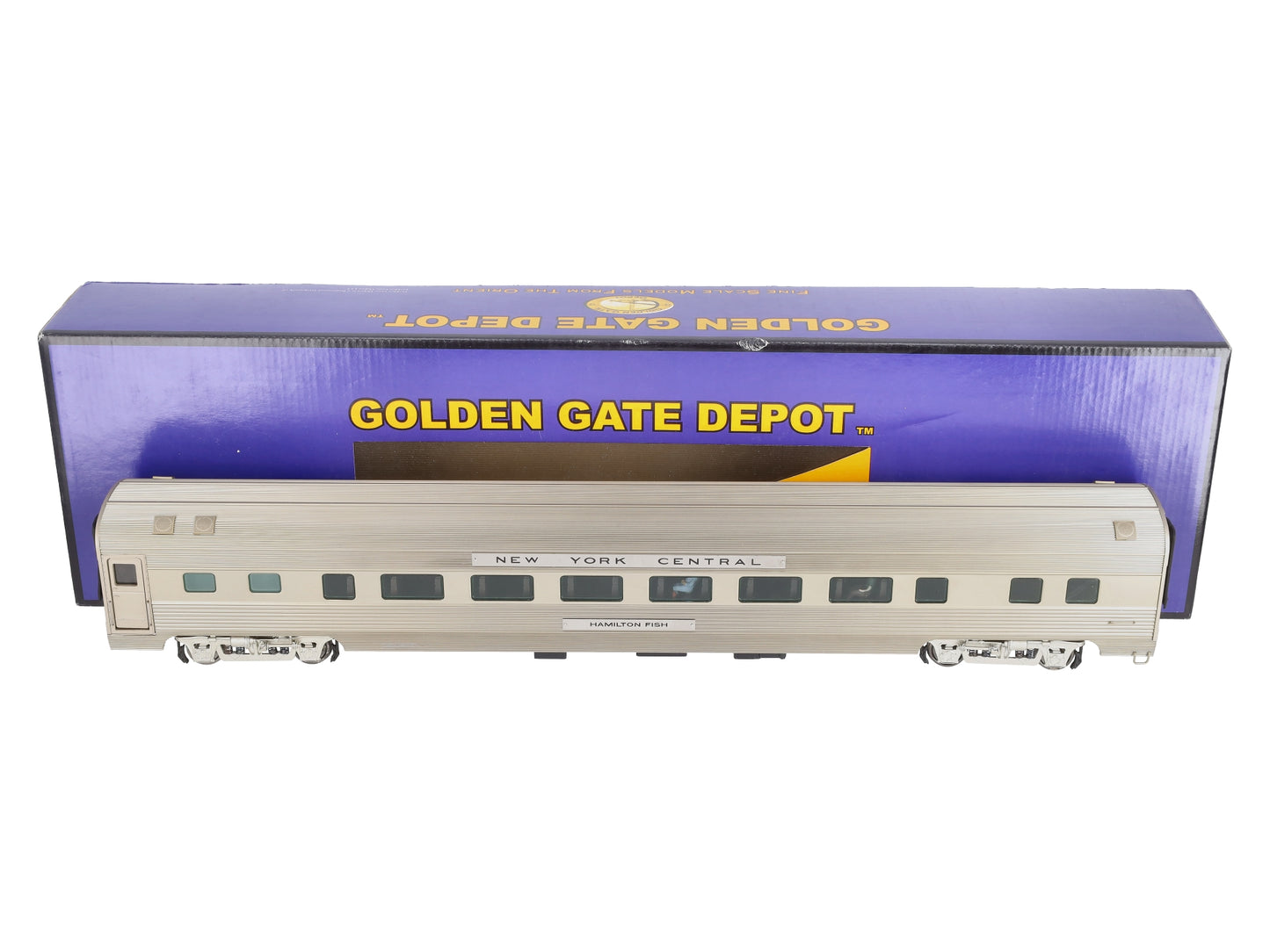 Golden Gate Depot O Aluminum NYC Empire State "Hamilton Fish" Coach (2-Rail) EX/Box