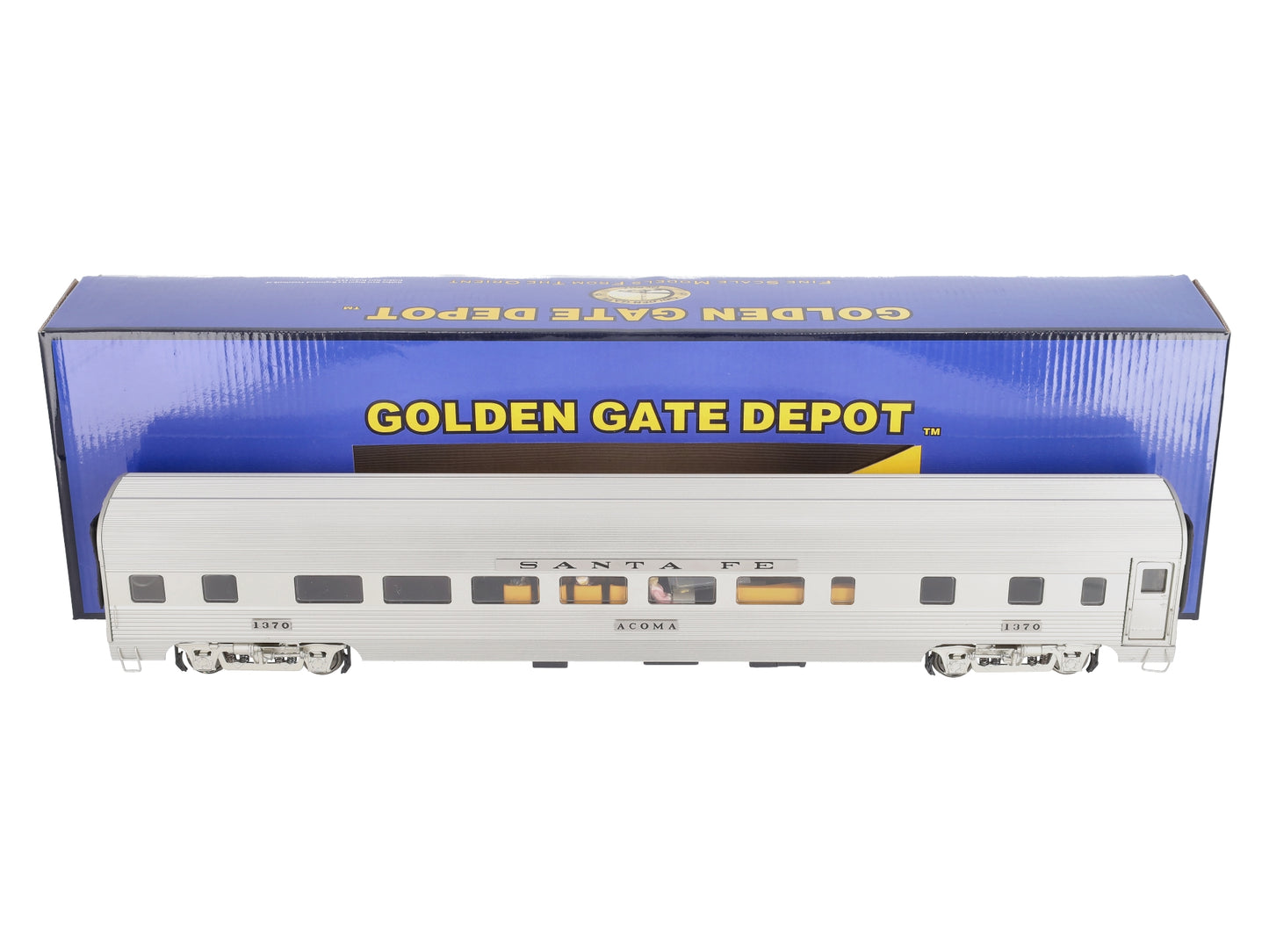 Golden Gate Depot O Gauge Santa Fe "Acoma" 21" Passenger Car #1370 (2-Rail) LN/Box