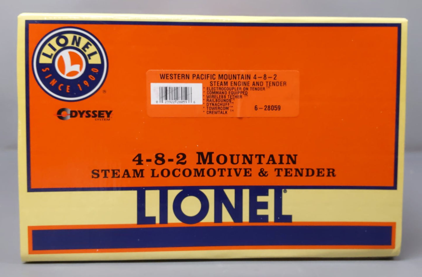 Lionel 6-28059 O Western Pacific 4-8-2 Mountain Steam Locomotive & Tender
