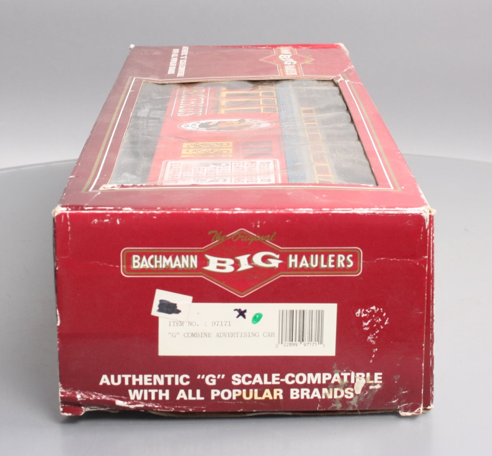 Bachmann 97171 G Scale Circus Advertising Combine Car w/ Plastic Wheels LN/Box