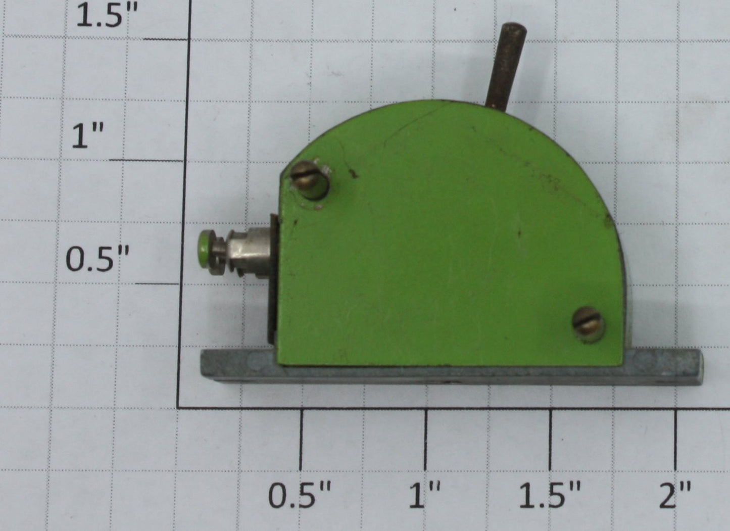 Trix 66G HO Green Metal Twin TTR Switch Controller with Push Button Terminals