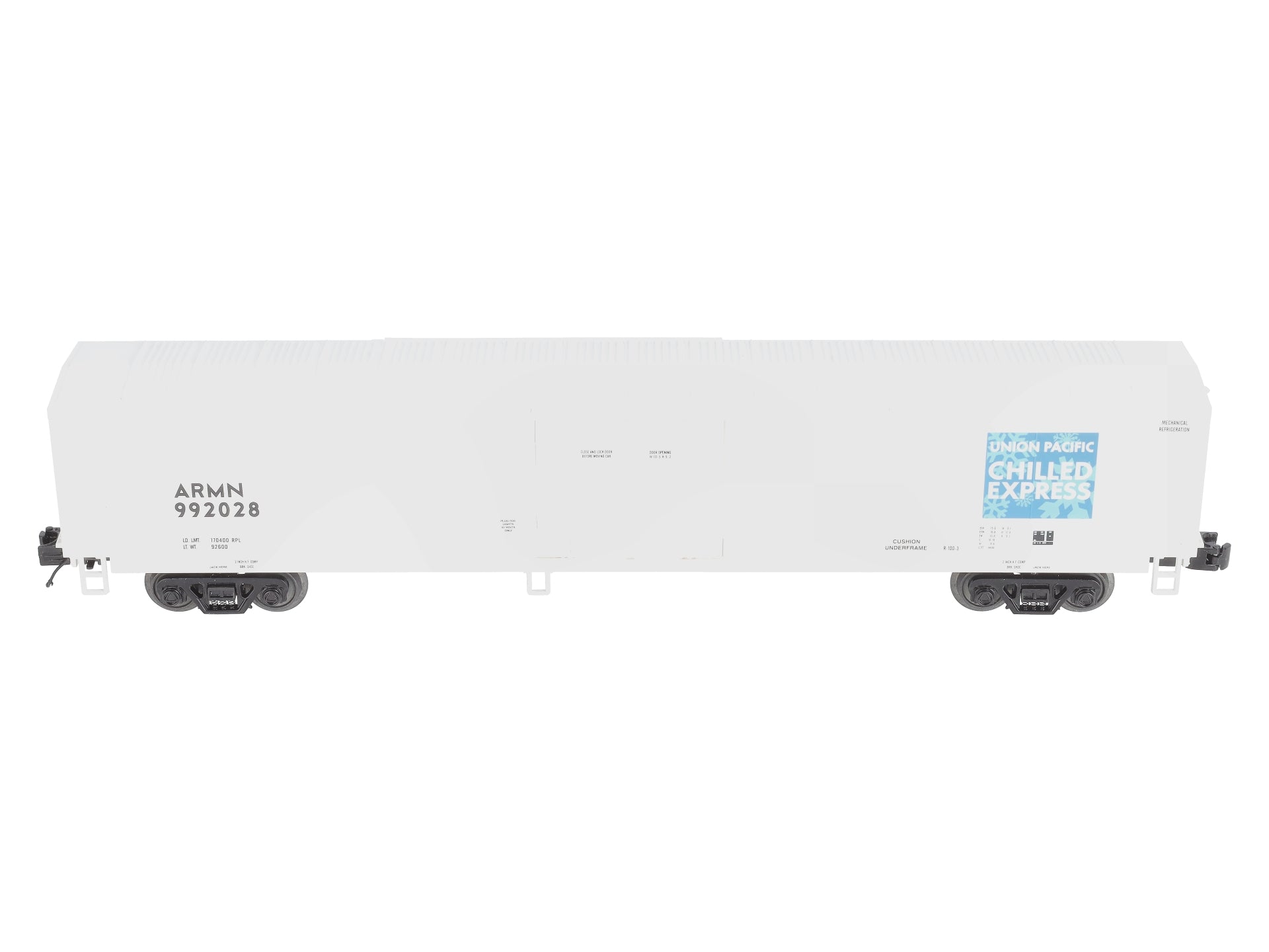 MTH 20-94254 O Gauge Union Pacific 60' Chilled Express Reefer Car #992028 LN/Box