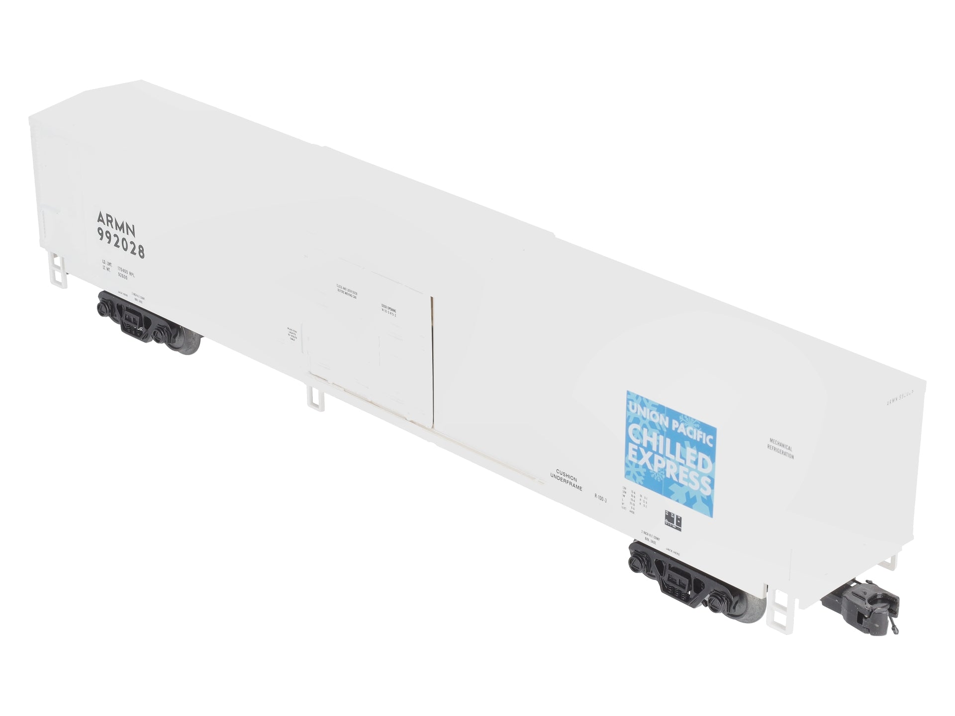 MTH 20-94254 O Gauge Union Pacific 60' Chilled Express Reefer Car #992028 LN/Box