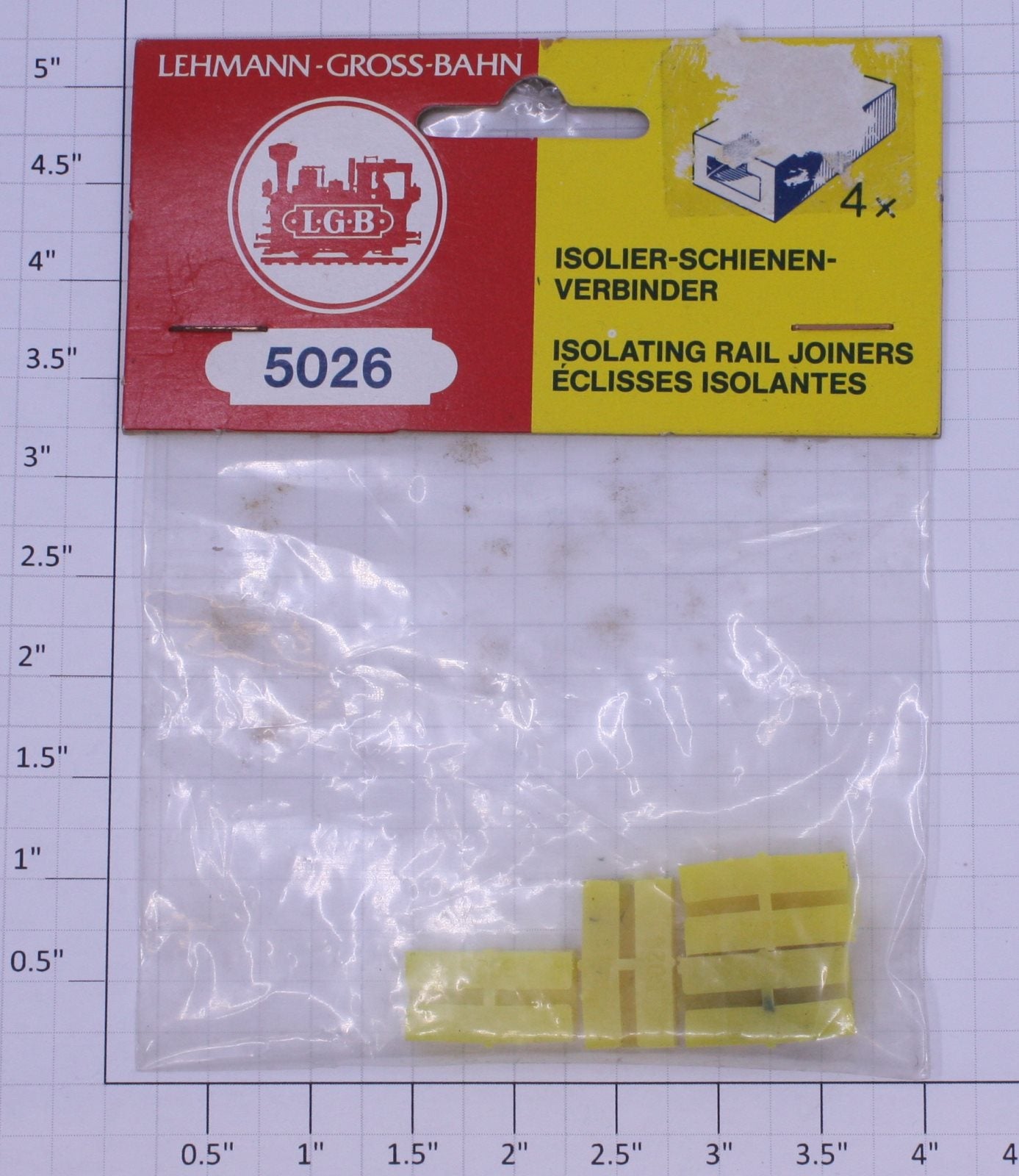 LGB 10260 G Gauge Track Insulating Rail Joiners (Pack of 4)