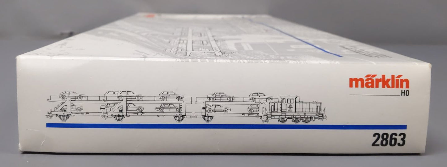 Marklin 2863 HO Gauge Volkswagen Auto Transport Diesel Train Set EX/Box
