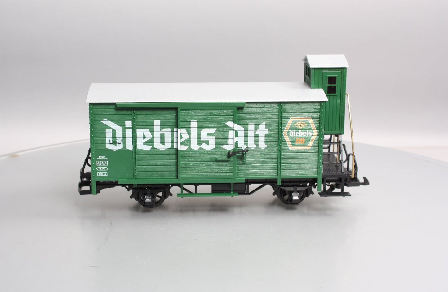LGB 43260 G Scale Diebels Alt Beer Car w/ Plastic Wheels