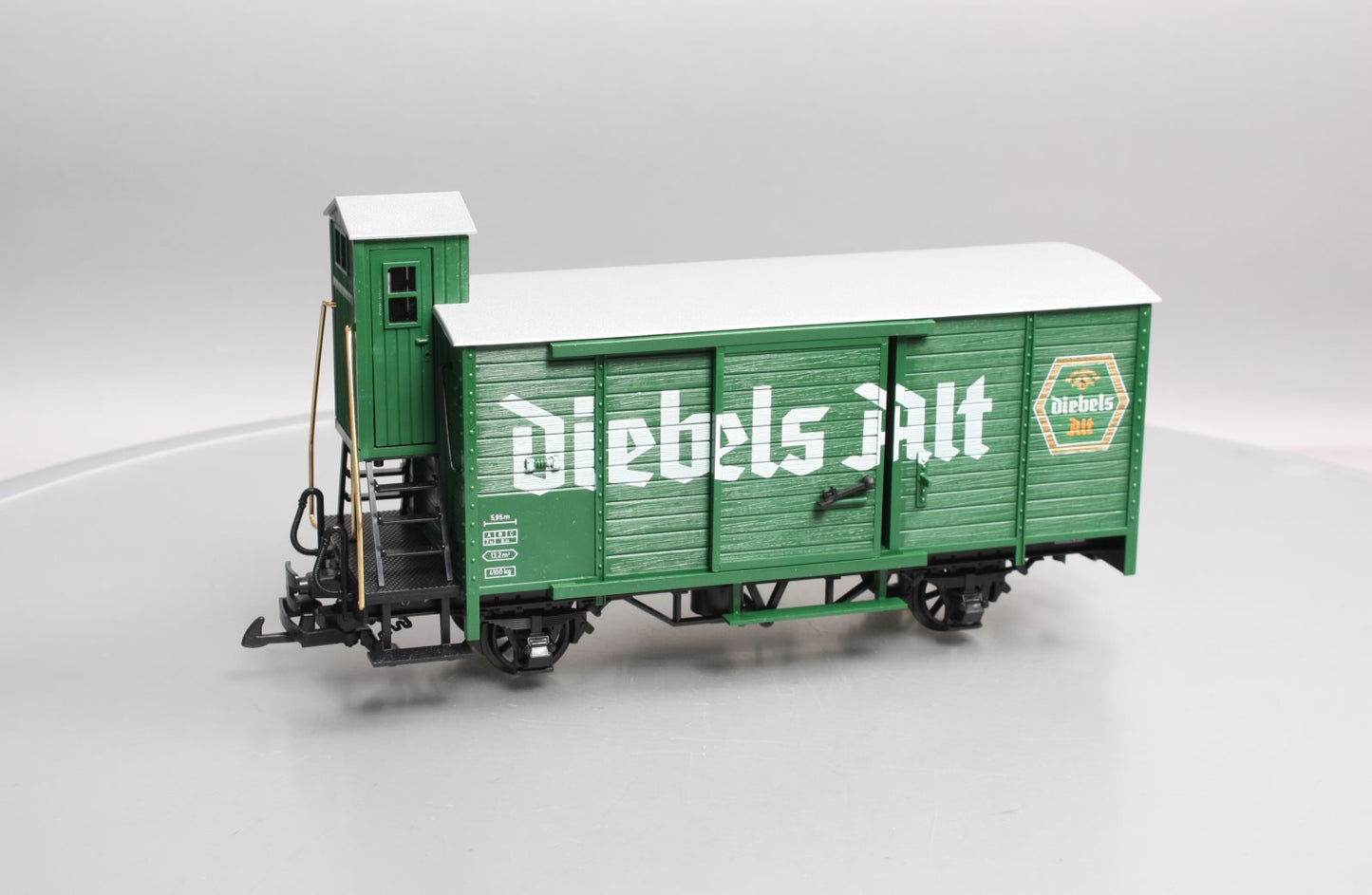 LGB 43260 G Scale Diebels Alt Beer Car w/ Plastic Wheels