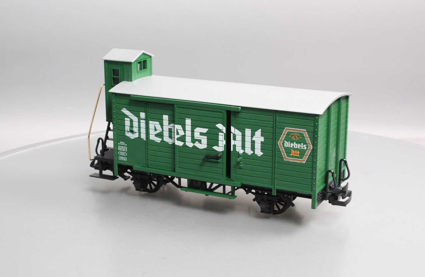 LGB 43260 G Scale Diebels Alt Beer Car w/ Plastic Wheels