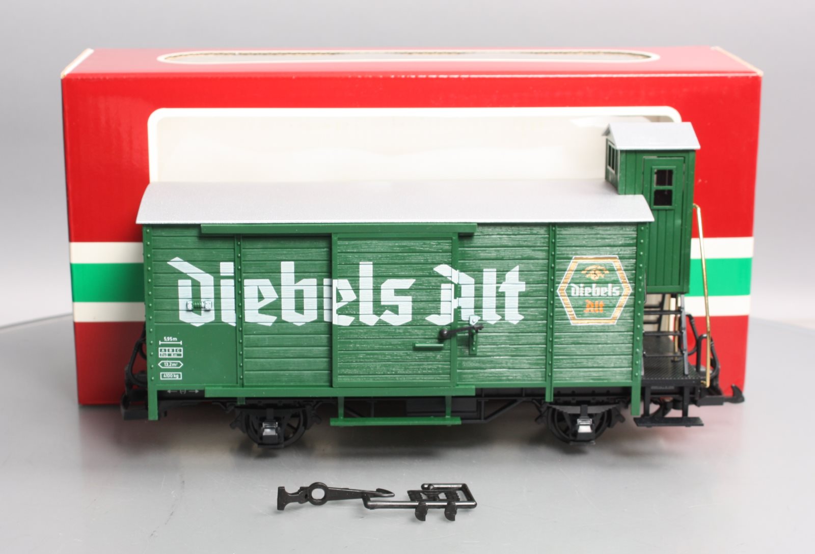 LGB 43260 G Scale Diebels Alt Beer Car w/ Plastic Wheels