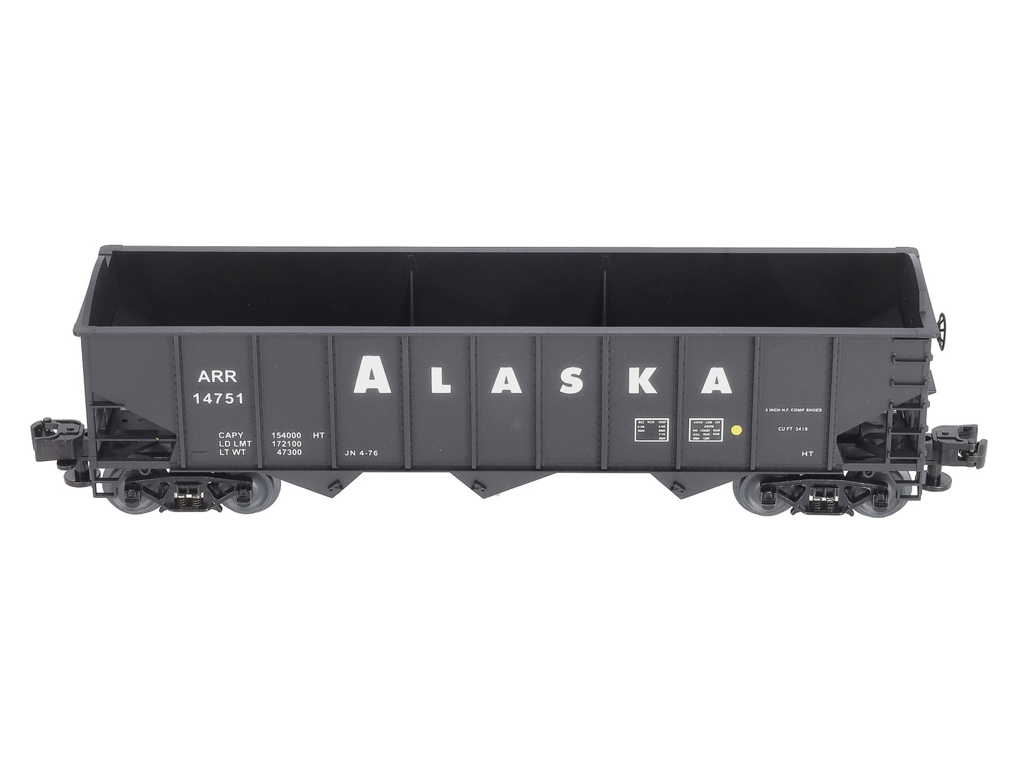 Lionel 3-16100B O Alaska 3-Bay 9-Panel Hopper #14751
