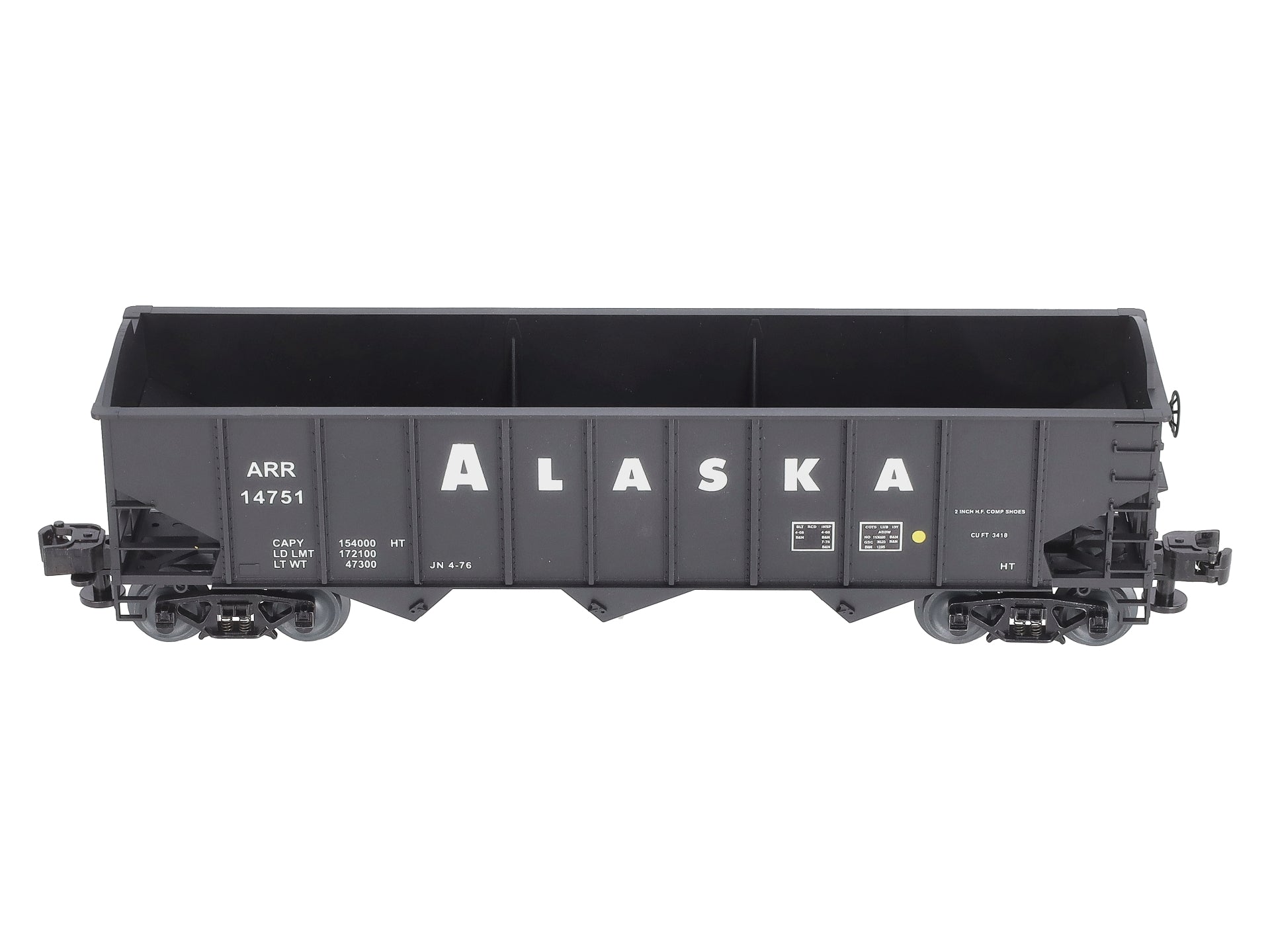 Lionel 3-16100B O Alaska 3-Bay 9-Panel Hopper #14751