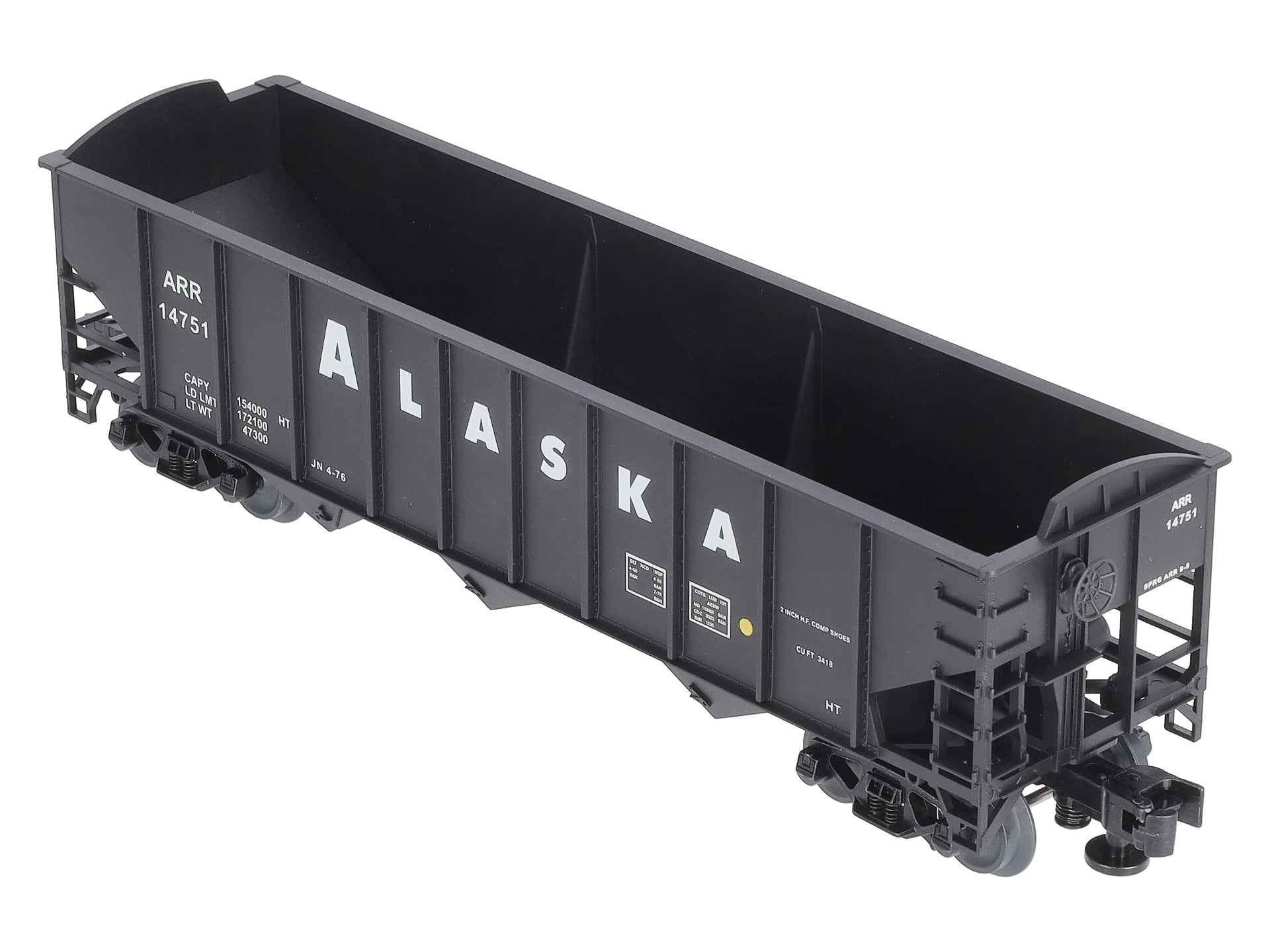 Lionel 3-16100B O Alaska 3-Bay 9-Panel Hopper #14751