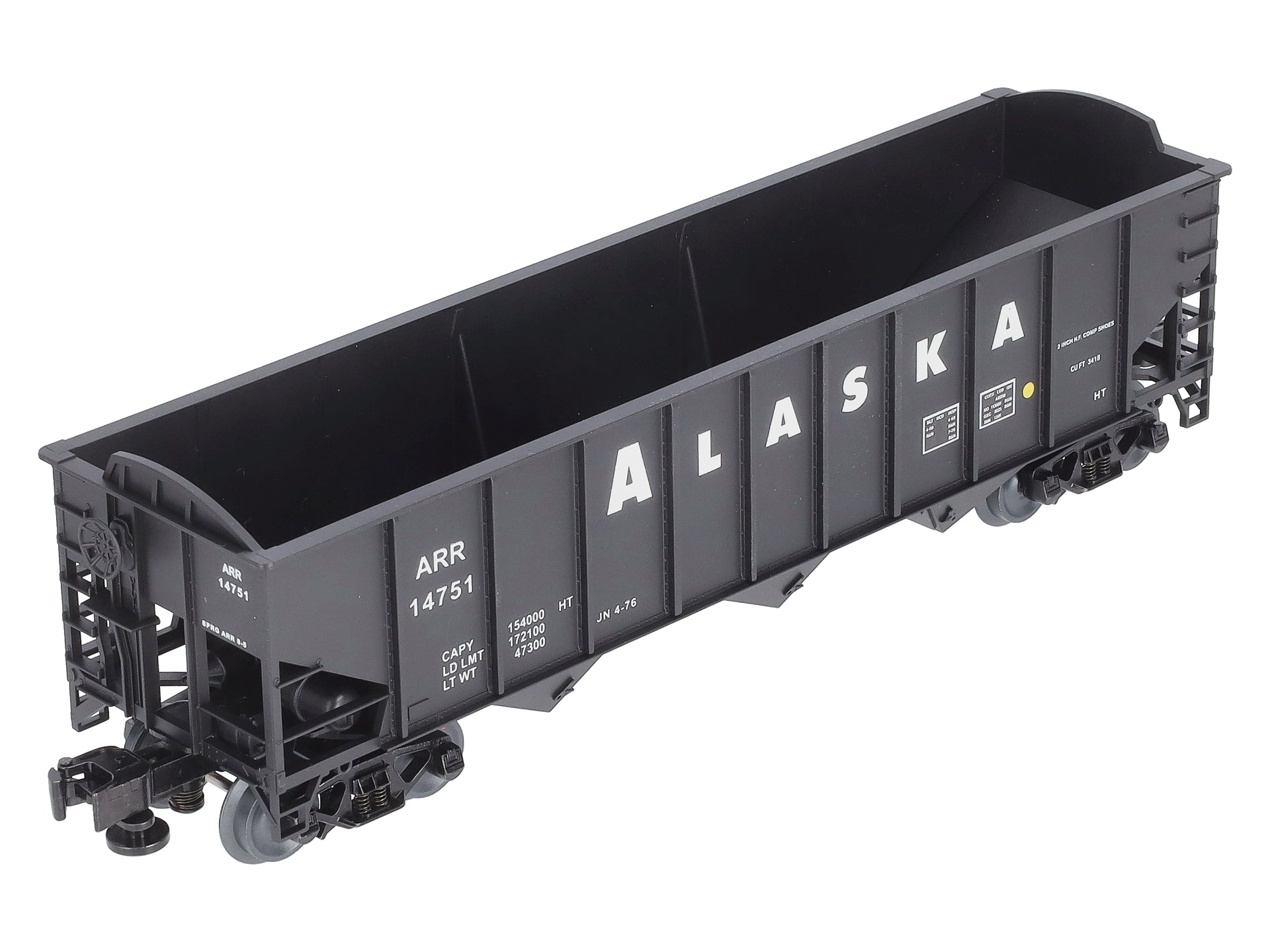 Lionel 3-16100B O Alaska 3-Bay 9-Panel Hopper #14751