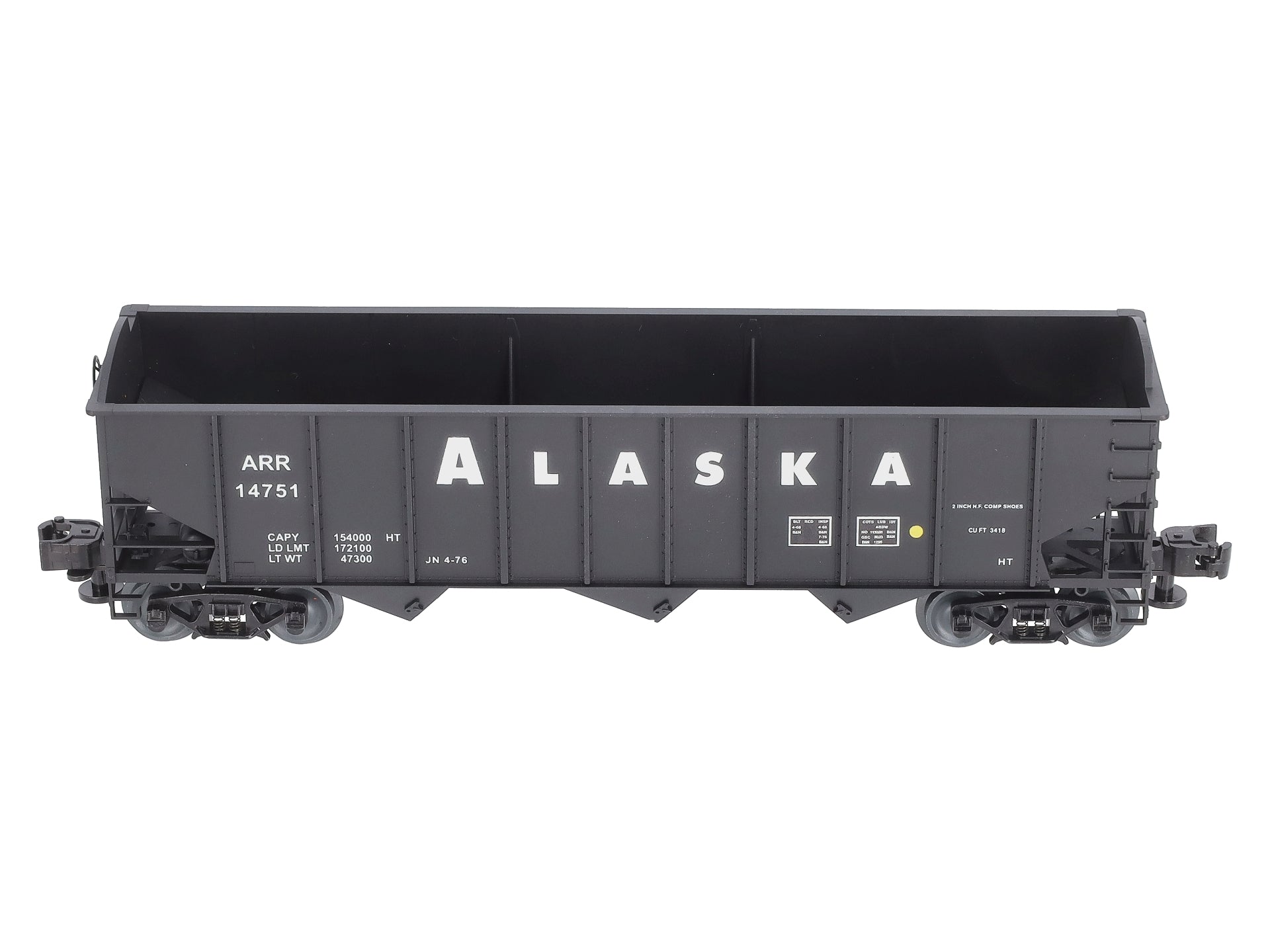 Lionel 3-16100B O Alaska 3-Bay 9-Panel Hopper #14751