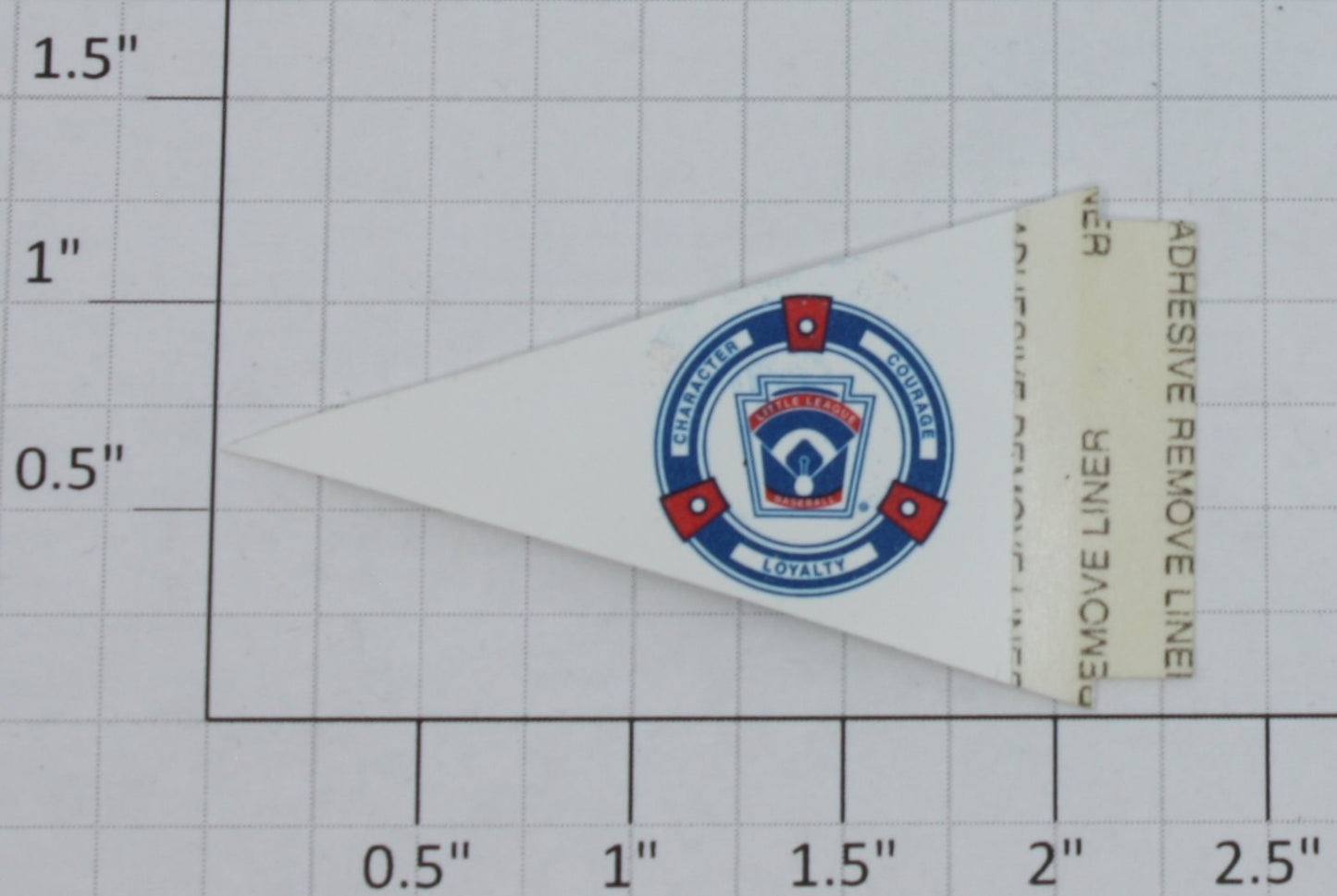 Lionel 12973-20 Little League Pennant Decal Flag with Adhesive
