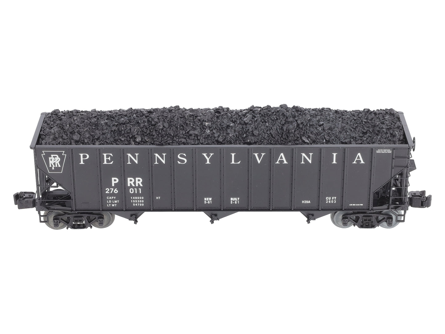 Lionel 6-29787 O Gauge Pennsylvania Railroad 3-Bay Hopper Car #276011