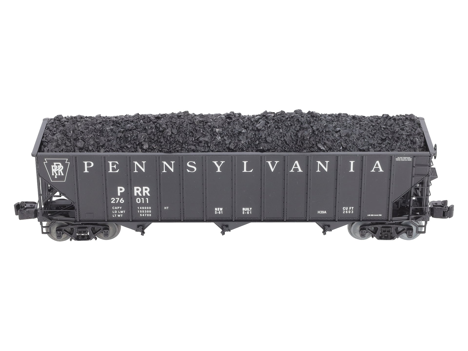 Lionel 6-29787 O Gauge Pennsylvania Railroad 3-Bay Hopper Car #276011