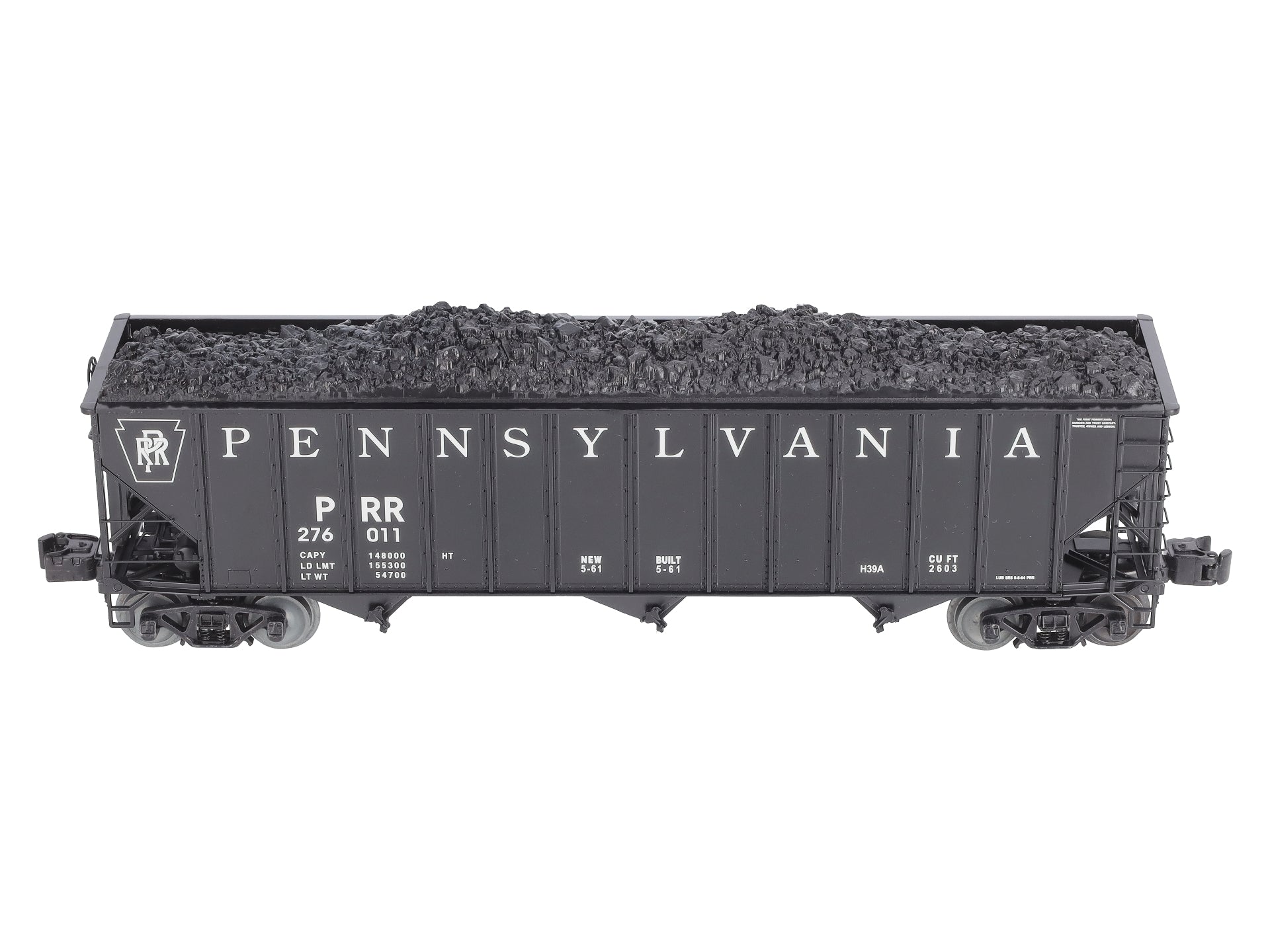 Lionel 6-29787 O Gauge Pennsylvania Railroad 3-Bay Hopper Car #276011