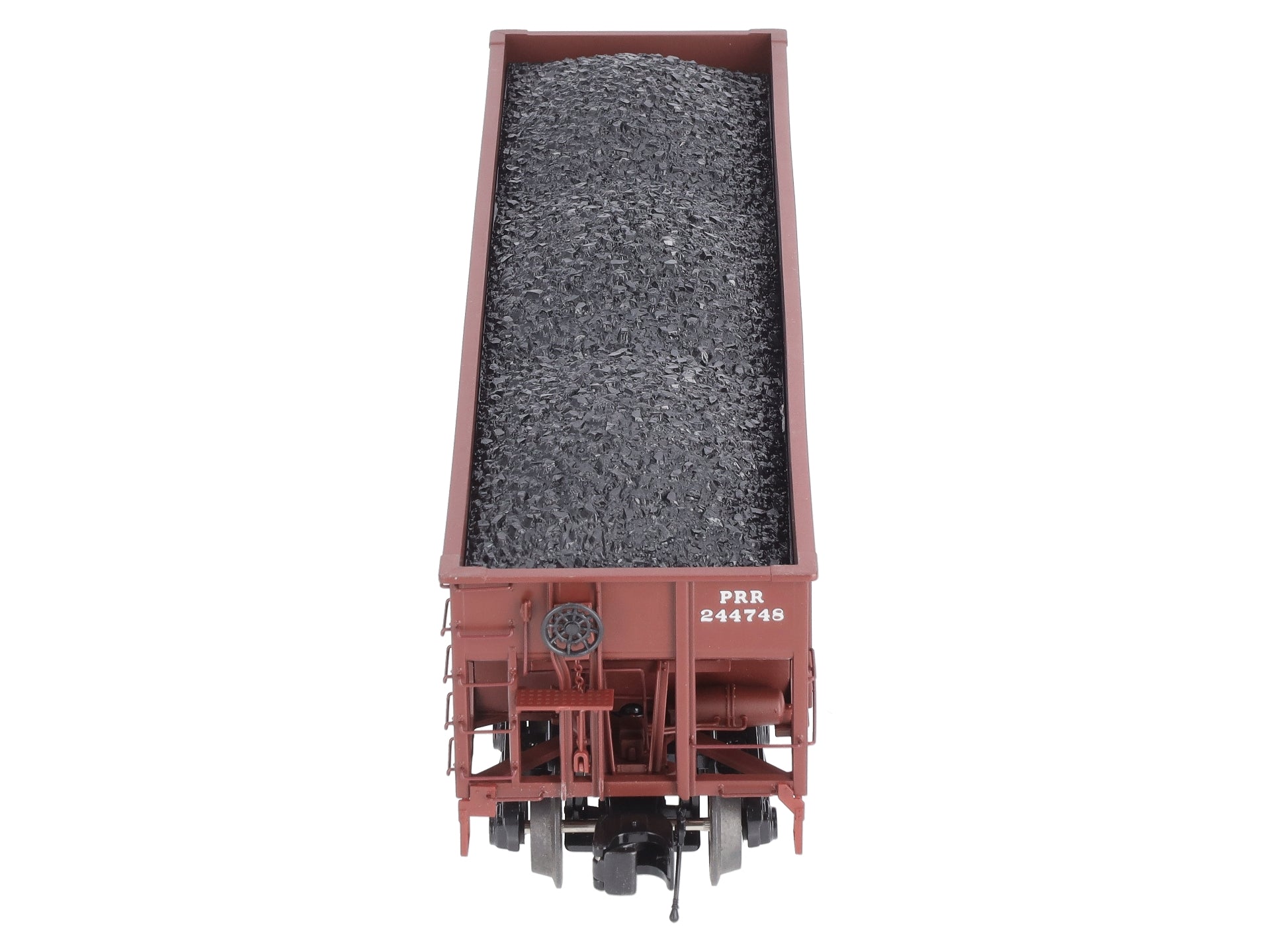 MTH 20-97786 O Scale PRR 70-Ton 3-Bay Hopper #244748