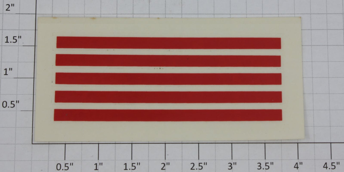 Lionel 9324-10 Tootsie Roll Tankcar Stripe Decal with Adhesive