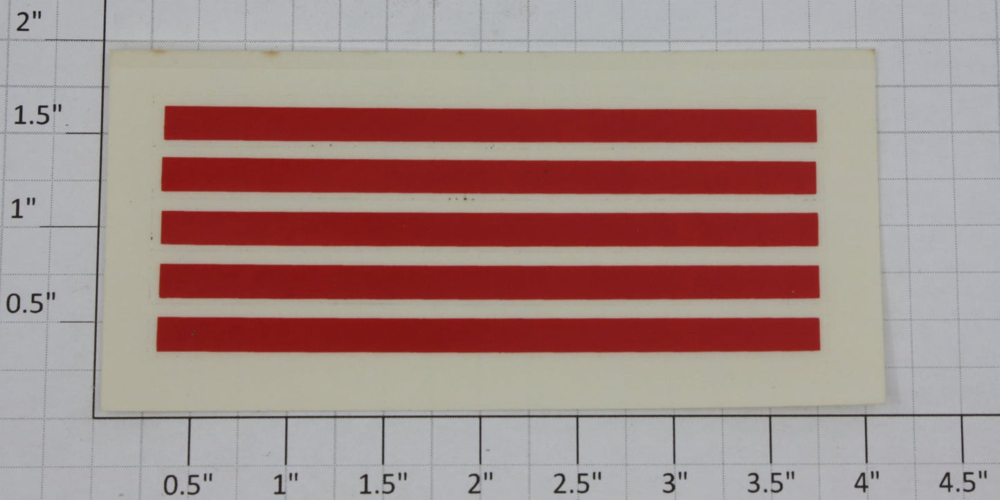 Lionel 9324-10 Tootsie Roll Tankcar Stripe Decal with Adhesive