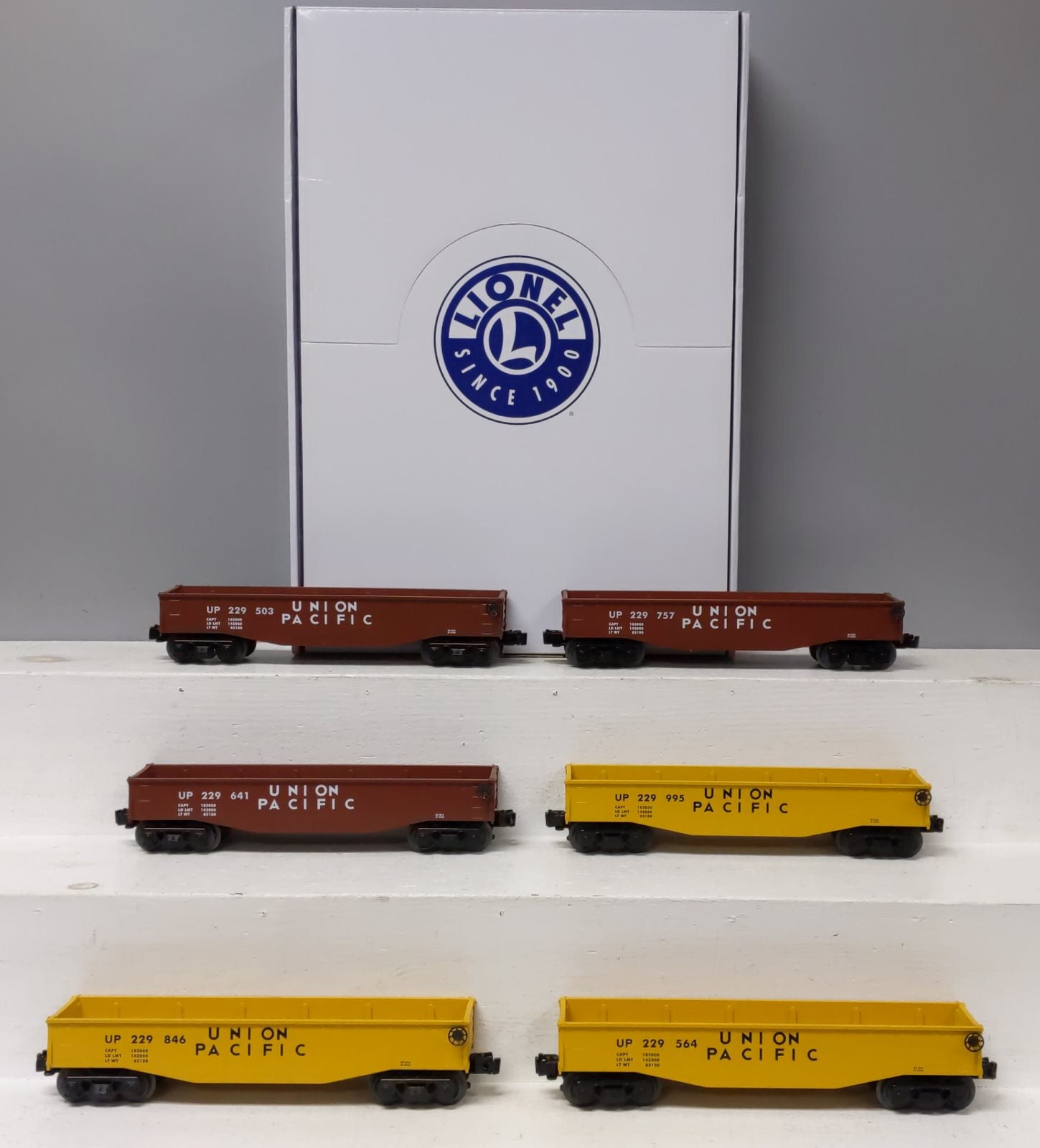 Lionel 6-84457 O Gauge Union Pacific Gondola Set (6)