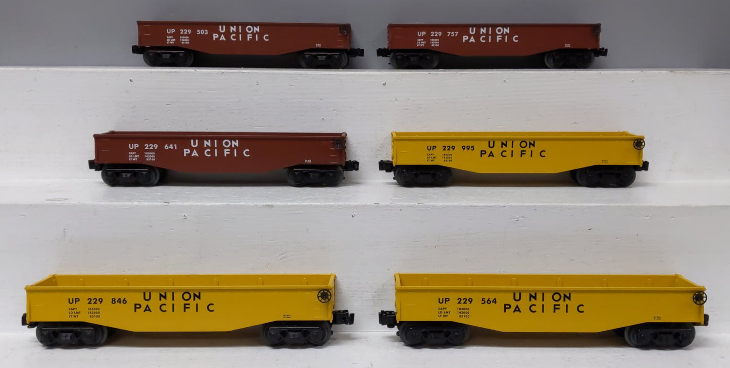 Lionel 6-84457 O Gauge Union Pacific Gondola Set (6)