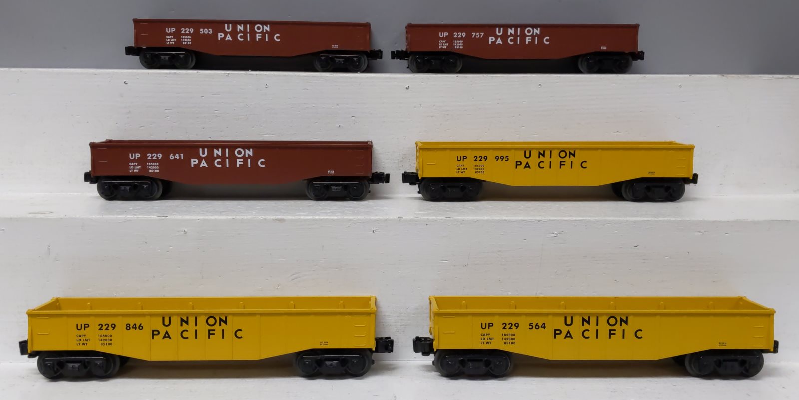 Lionel 6-84457 O Gauge Union Pacific Gondola Set (6)