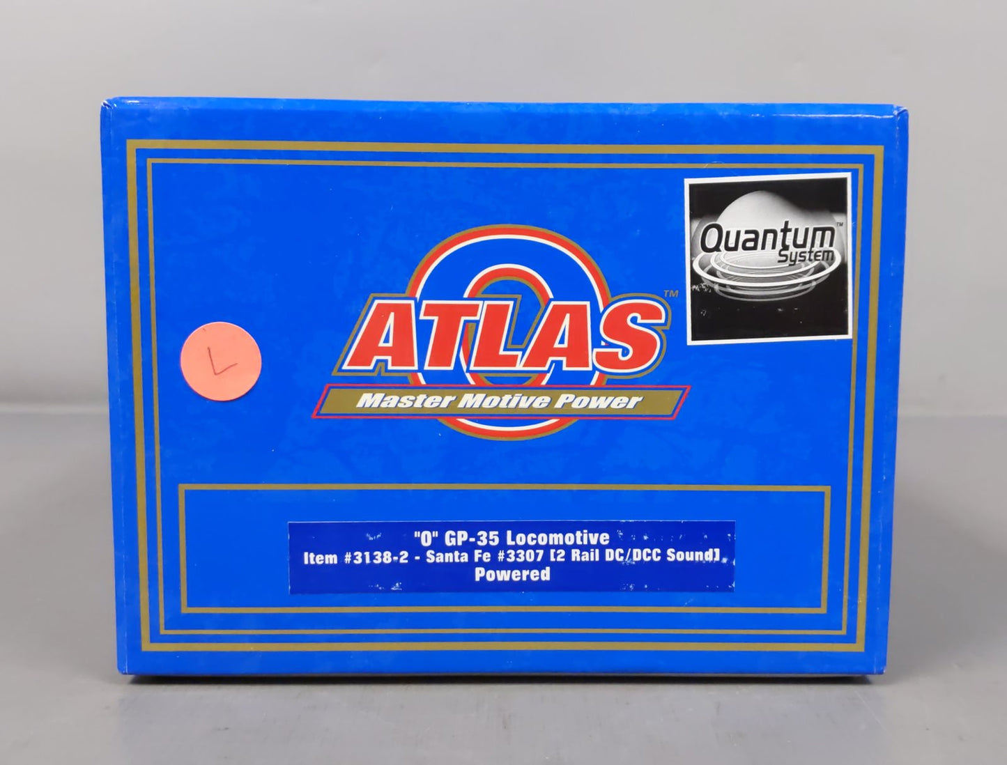 Atlas 3138-2 O Scale ATSF GP-35 Powered Diesel Locomotive #3307 (2-Rail) LN/Box