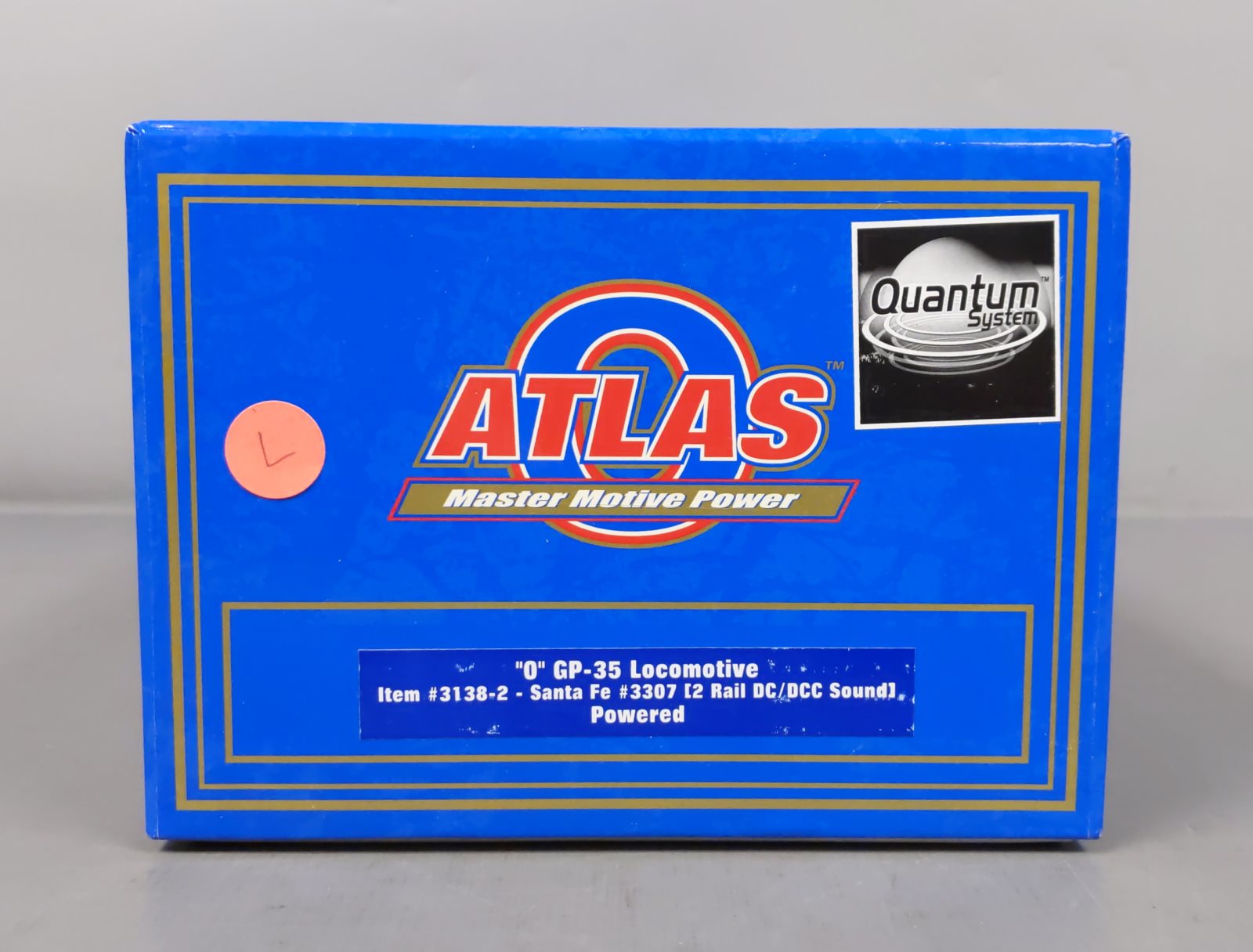 Atlas 3138-2 O Scale ATSF GP-35 Powered Diesel Locomotive #3307 (2-Rail) LN/Box