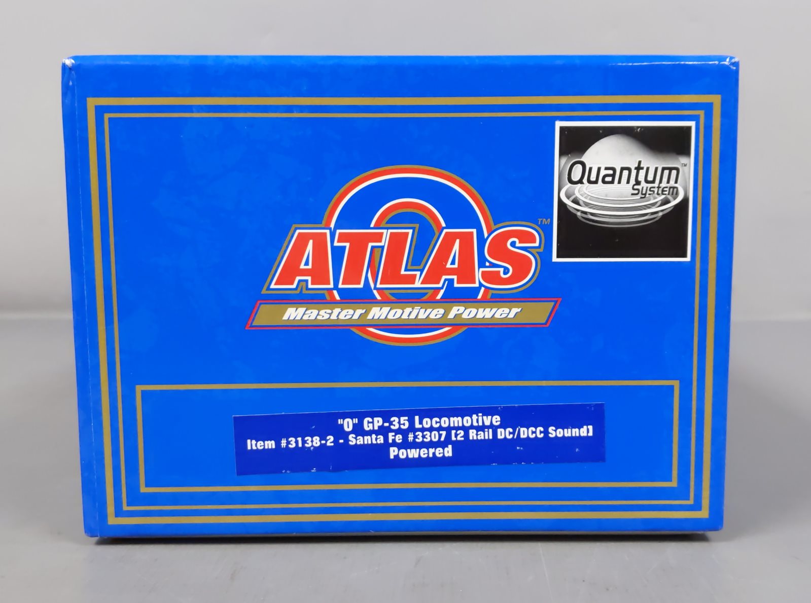 Atlas 3138-2 O Scale ATSF GP-35 Powered Diesel Locomotive #3307 (2-Rail) LN/Box