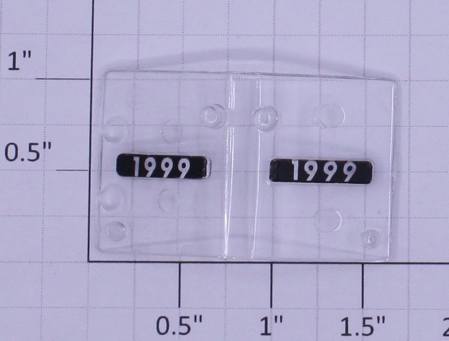 Lionel 18585-17 #1999 SD-40 Number Board and Lens Insert