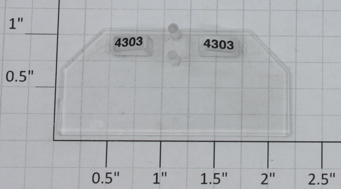 Lionel 18856-97 #4303 GP-38 Cab Number Board and Lens Insert