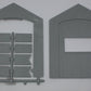 Lionel 12897-55 Engine House Side with Chimney and Ends