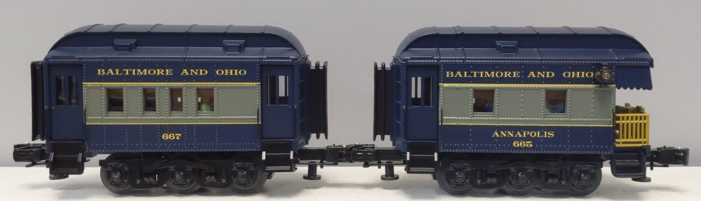 RMT 93023-2 O Gauge B&O Peep Mini Passenger Cars (Set of 2) #667/665