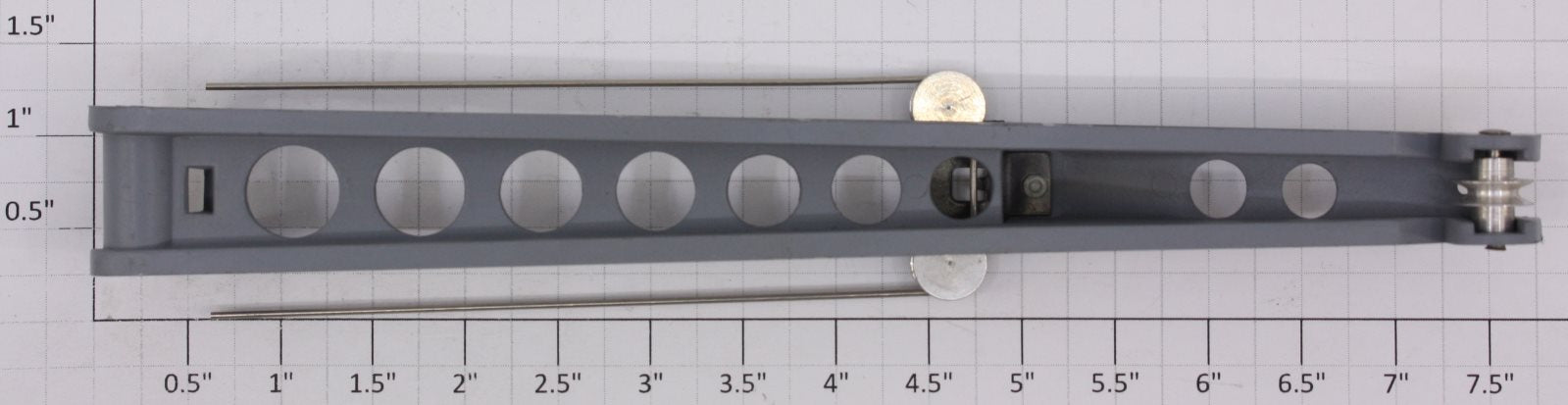 Lionel 12700-24 Gray Pulley Boom and Guy Wire Assembly