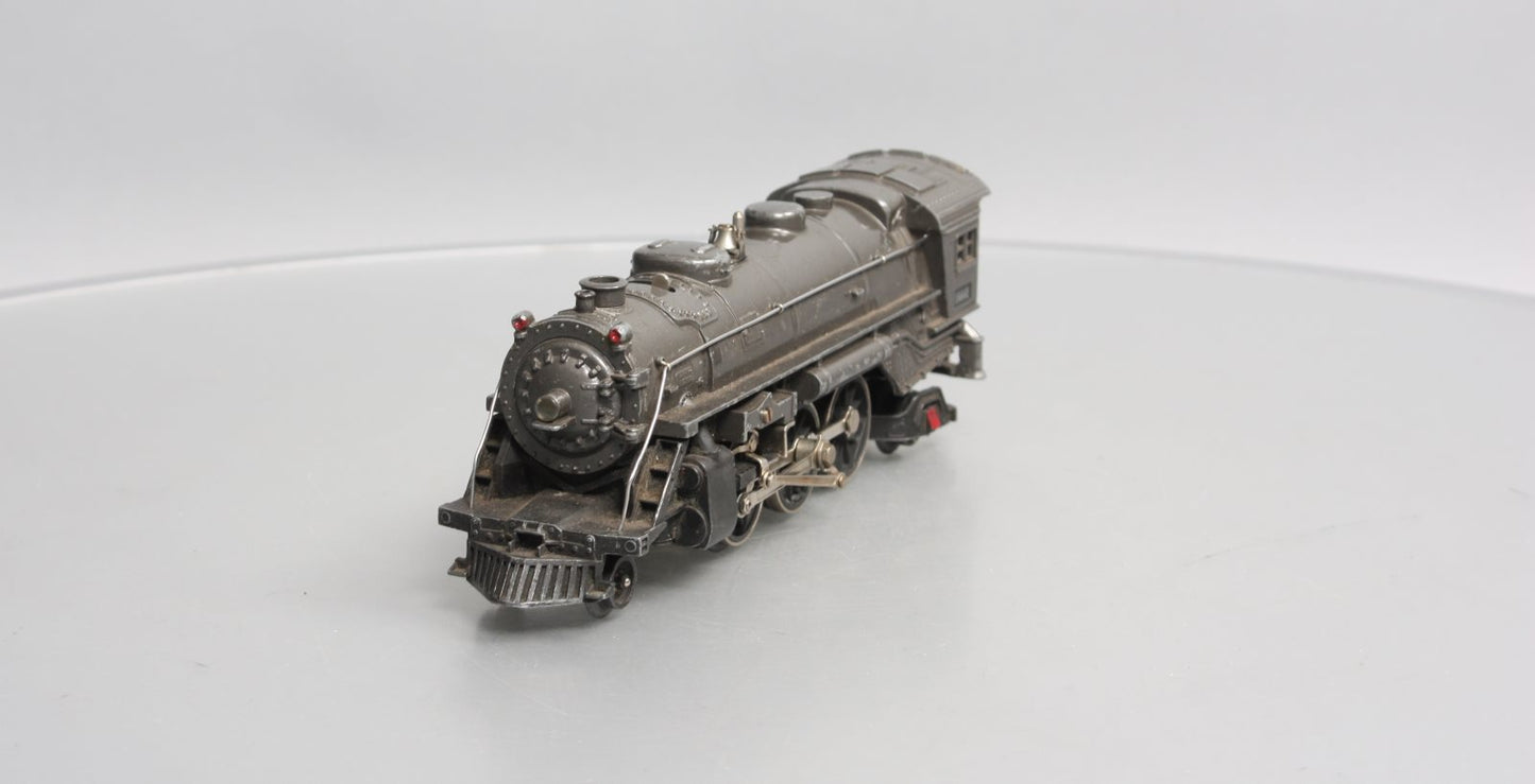 Lionel 1666E Vintage O Gray 2-6-2 Steam Locomotive VG