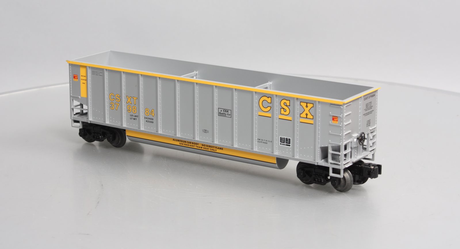 Lionel 6-17427 O Gauge CSX Bathtub Gondola #379884 LN/Box