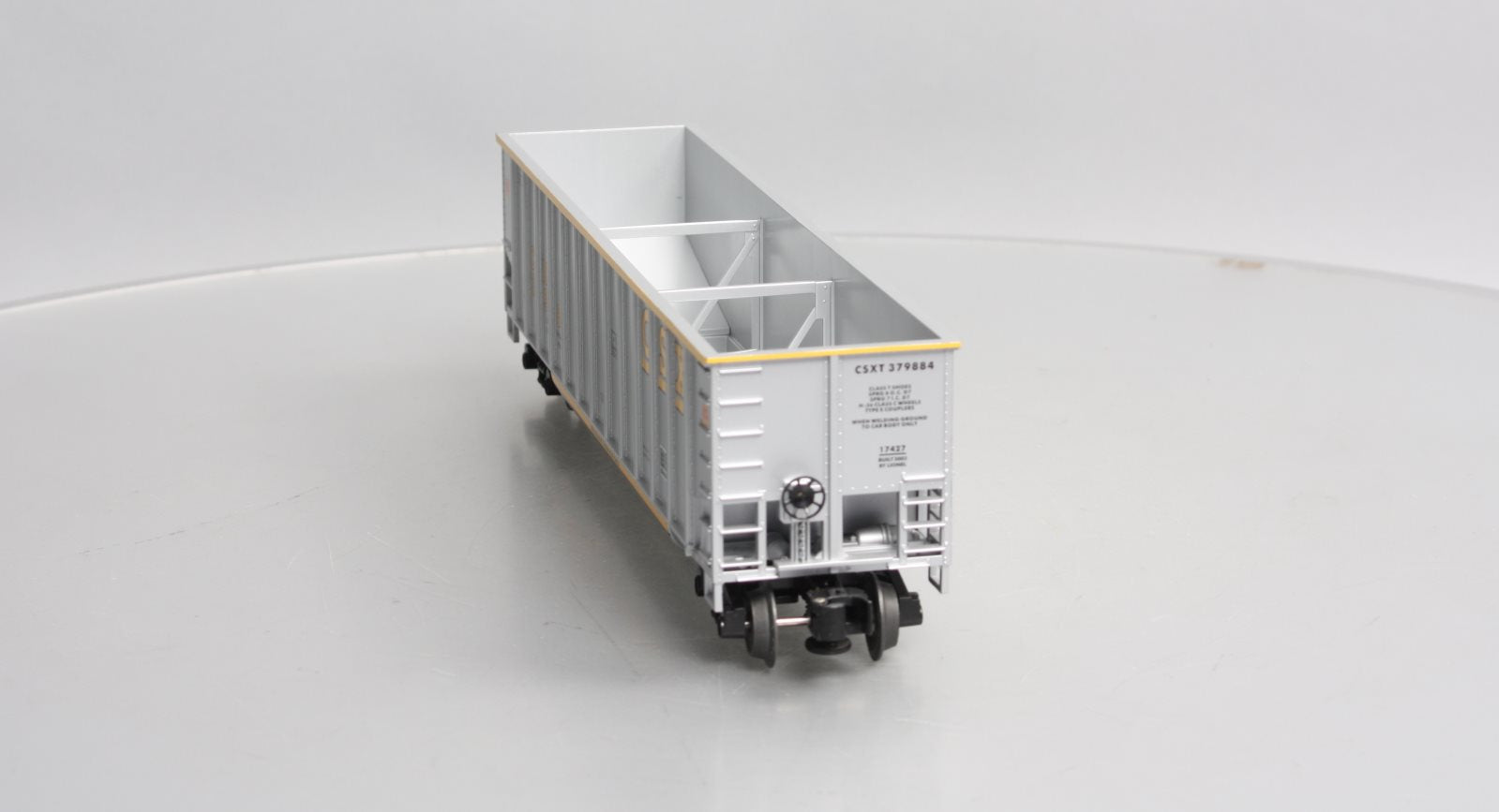 Lionel 6-17427 O Gauge CSX Bathtub Gondola #379884 LN/Box