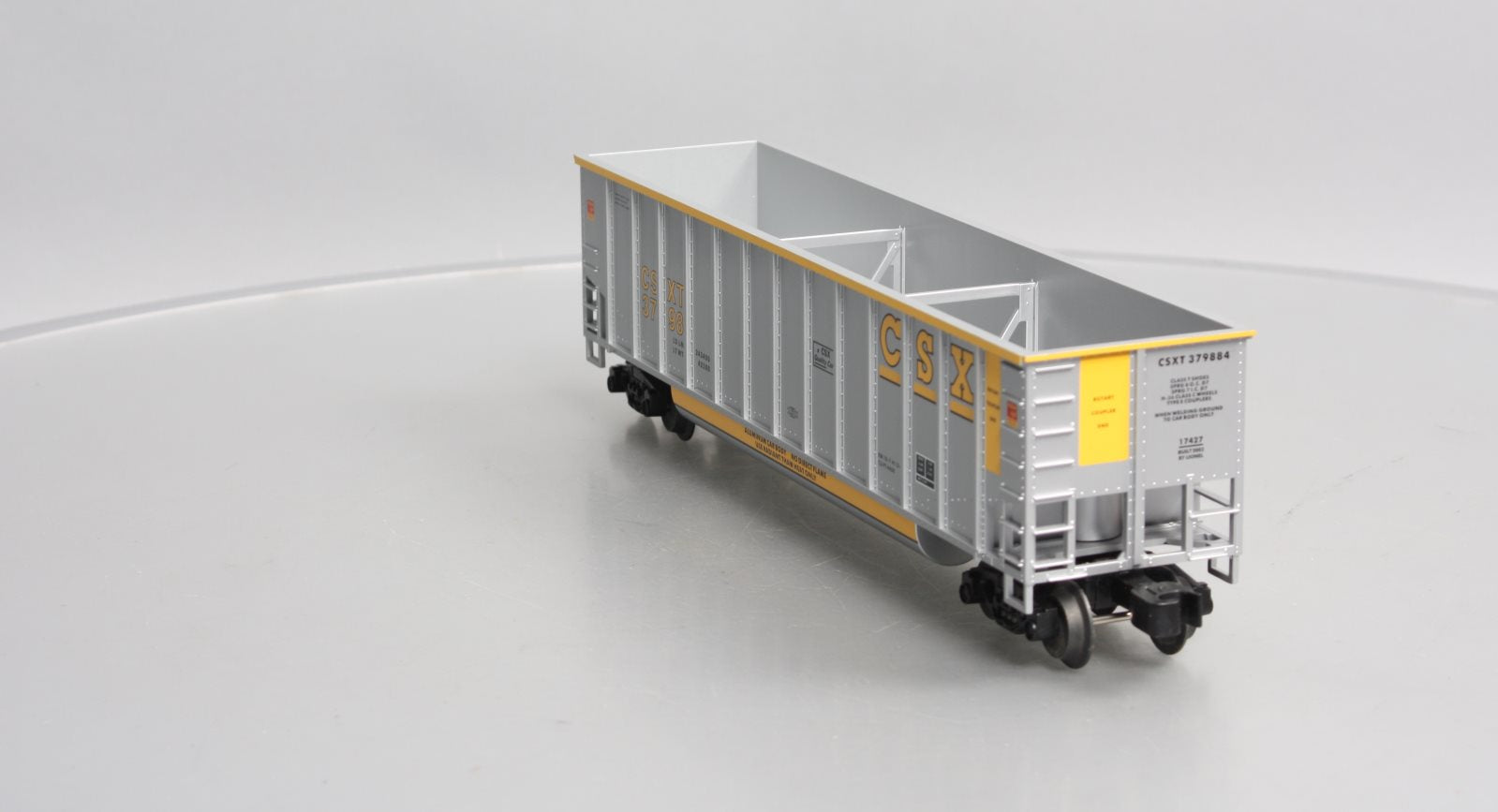 Lionel 6-17427 O Gauge CSX Bathtub Gondola #379884 LN/Box
