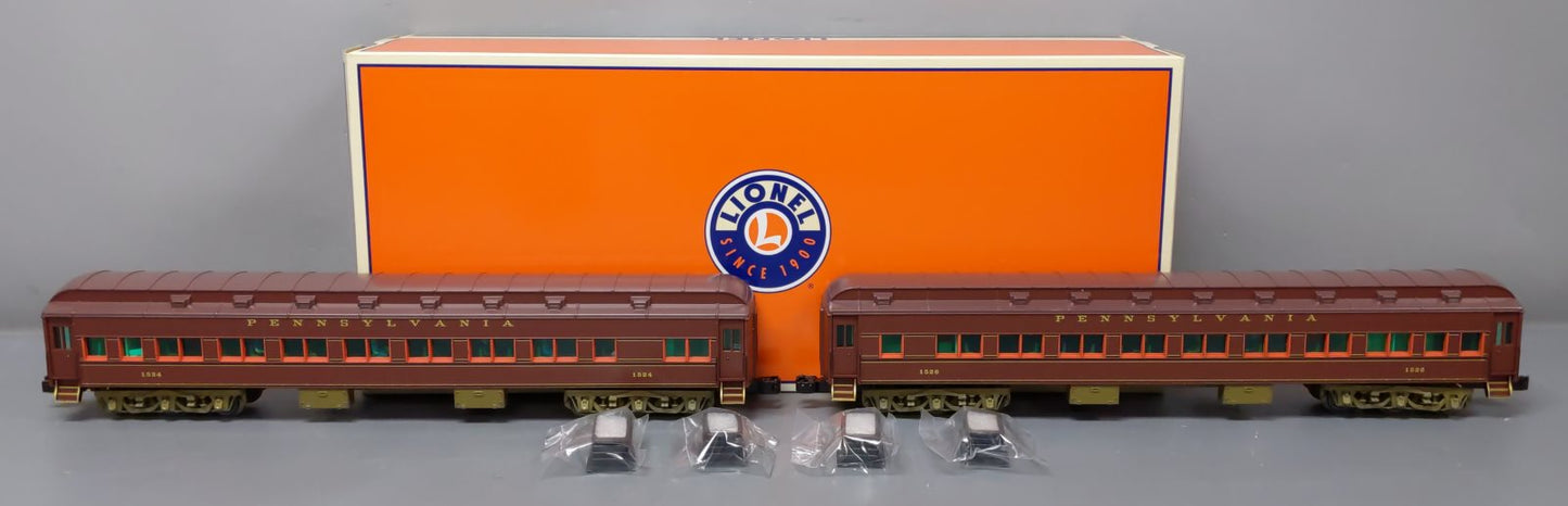 Lionel 6-85009 O Pennsylvania 18" Passenger Car Set #1524/1526 (Pack of 2)