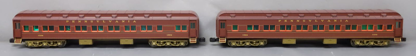 Lionel 6-85009 O Pennsylvania 18" Passenger Car Set #1524/1526 (Pack of 2)