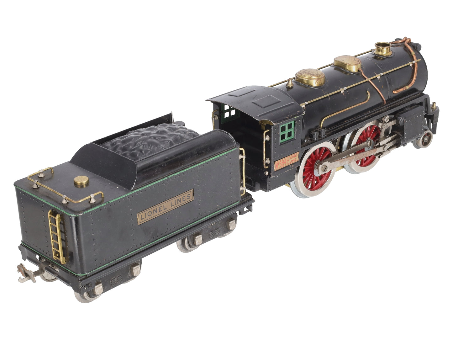 Lionel 384E Vintage Standard Gauge 2-4-0 Steam Locomotive w/ 384T Tender VG
