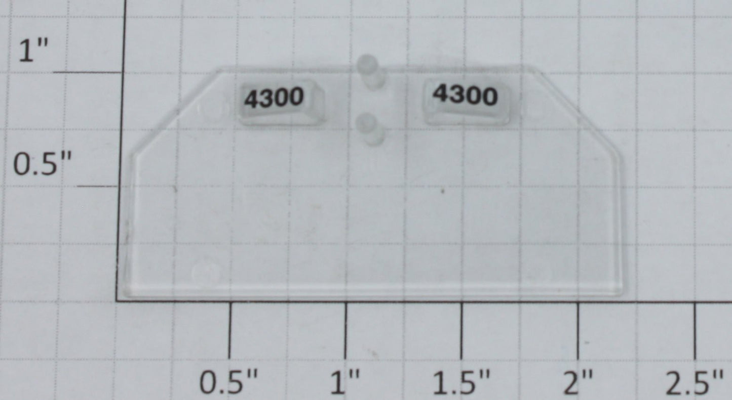 Lionel 18868-97 #4300 GP-38 Front Number Board and Lens Insert