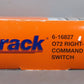 Lionel 6-16827 O72 FasTrack Command Control Right Hand Switch Turnout EX/Box