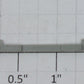 K-Line K641-01-05 Gray Plastic Strip with Hole on Each End