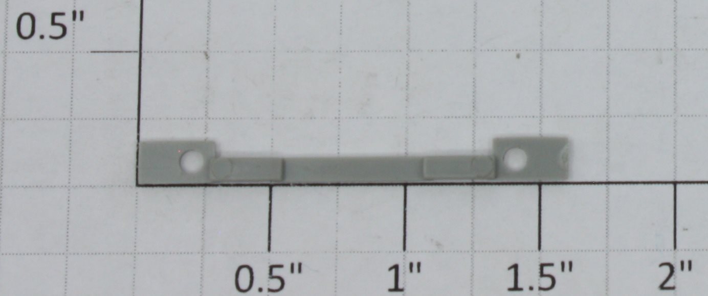 K-Line K641-01-05 Gray Plastic Strip with Hole on Each End