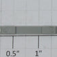 K-Line K641-01-04 Gray Plastic Strip with Hole on Each End