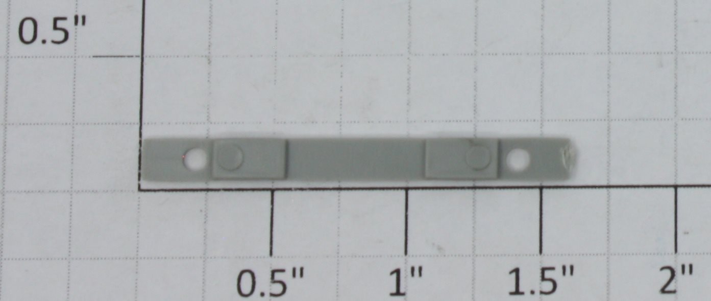 K-Line K641-01-04 Gray Plastic Strip with Hole on Each End